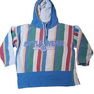 Vintage Baja Pullover Sweatshirt Small Trends Style Wear 1980's Surf Hoody